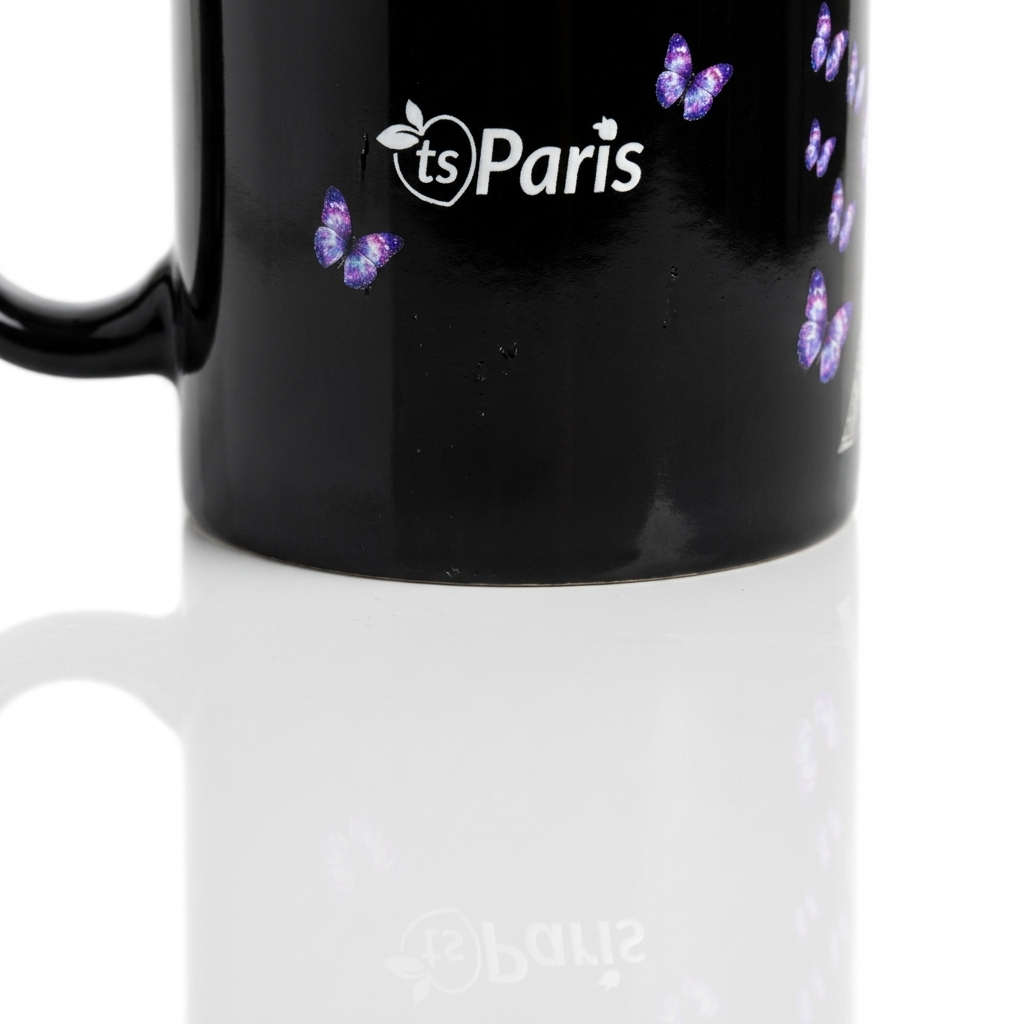 tsgabrielle® • Paris - Torre Eiffel • Caneca Brilhante • Preto • Cerâmica • 2 Tamanhos - View 21