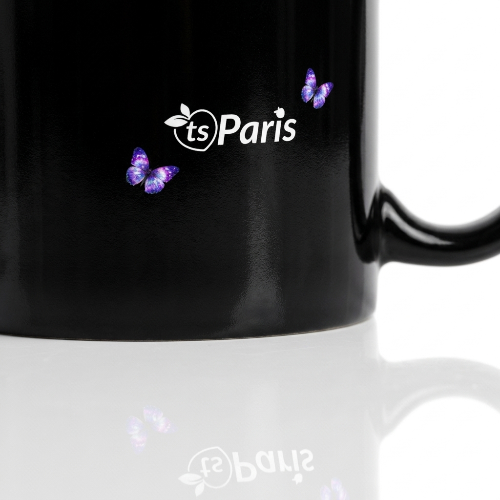tsgabrielle® • Paris - Torre Eiffel • Caneca Brilhante • Preto • Cerâmica • 2 Tamanhos - View 16