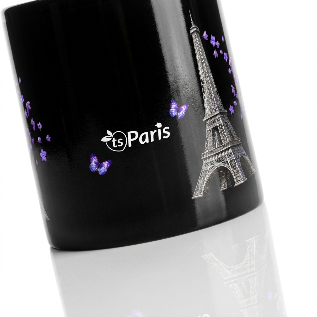 tsgabrielle® • Paris - Torre Eiffel • Caneca Brilhante • Preto • Cerâmica • 2 Tamanhos - View 18