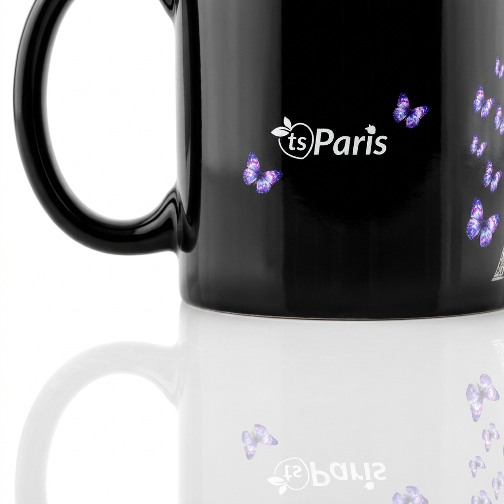 tsgabrielle® • Paris - Torre Eiffel • Caneca Brilhante • Preto • Cerâmica • 2 Tamanhos - View 26