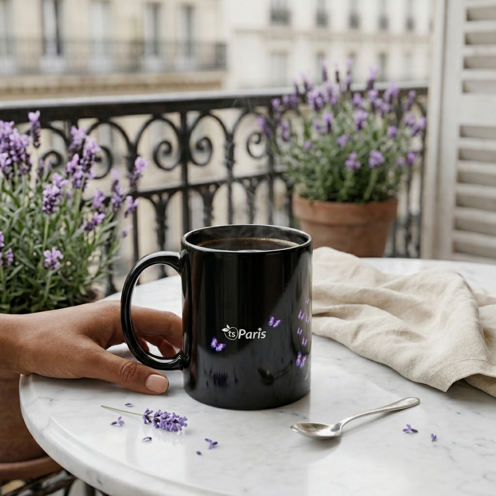 tsgabrielle® • Paris - Torre Eiffel • Caneca Brilhante • Preto • Cerâmica • 2 Tamanhos - View 11