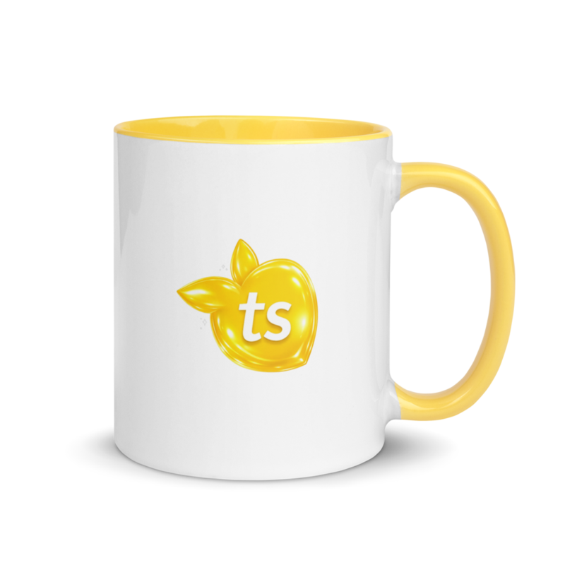 tsgabrielle® • White Mug with Color Inside • Yellow • 11 oz - View 10