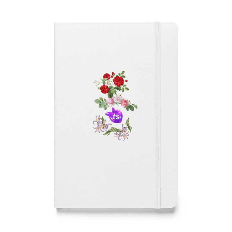JournalBook® by tsgabrielle® • TransFLOWer • Caderno de capa dura • Branco