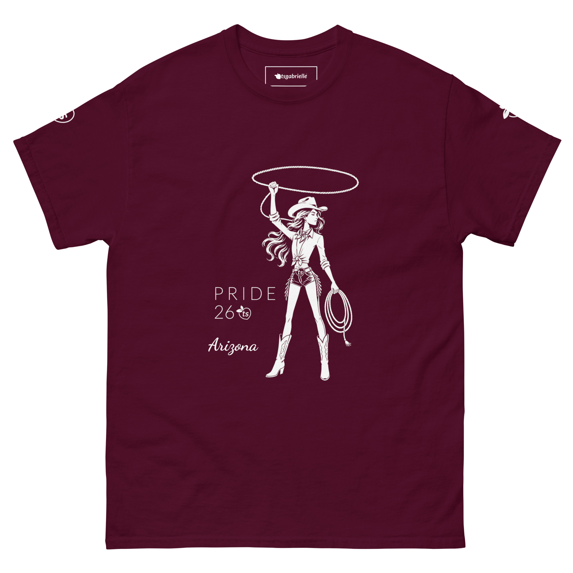 tsgabrielle® • Para Ele • Pride 26 - Arizona • T-shirt Clássica • 14 Cores