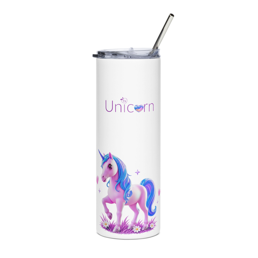 tsgabrielle® • Unicorn 🦄 - Seraphina • Copo térmico • Aço inoxidável • Branco • 20 oz
