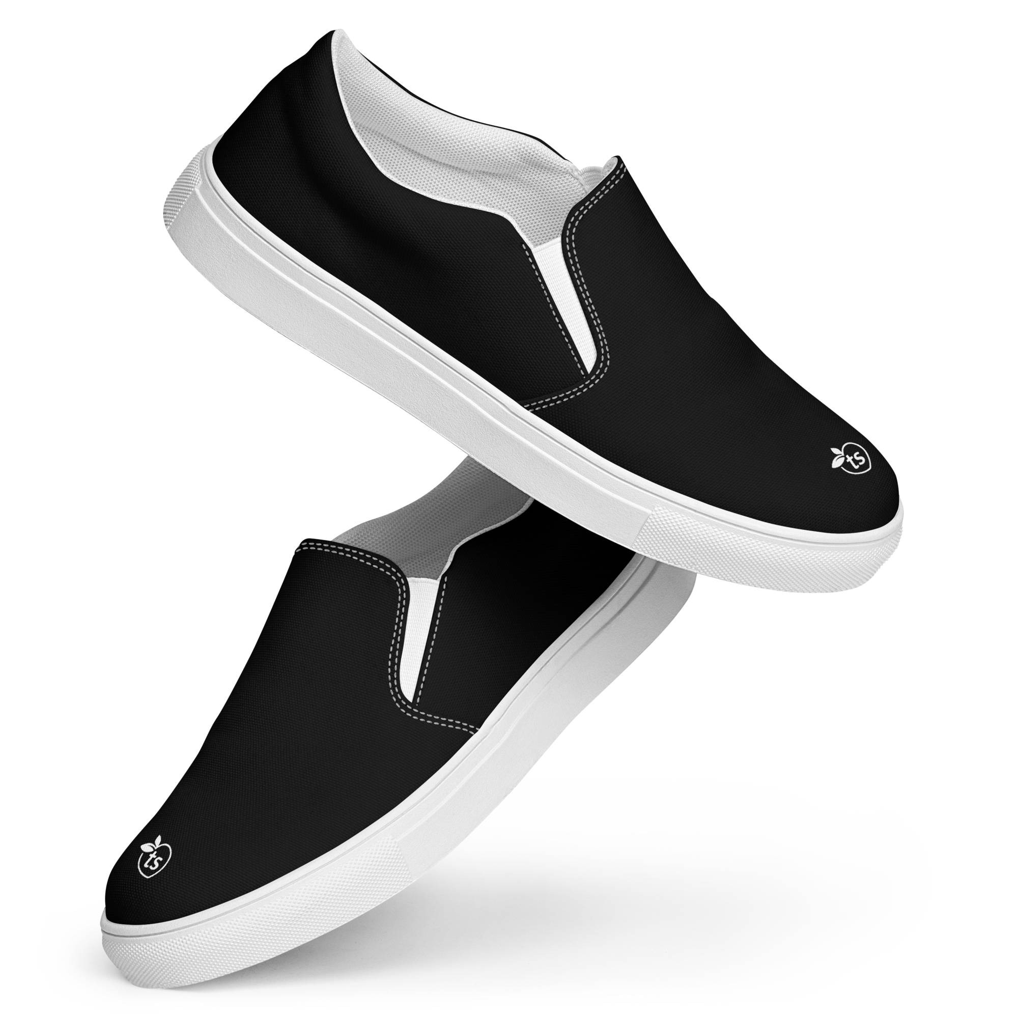 tsgabrielle® • Para Ele • Sapatos de Lona Deslizantes • Preto - View 8