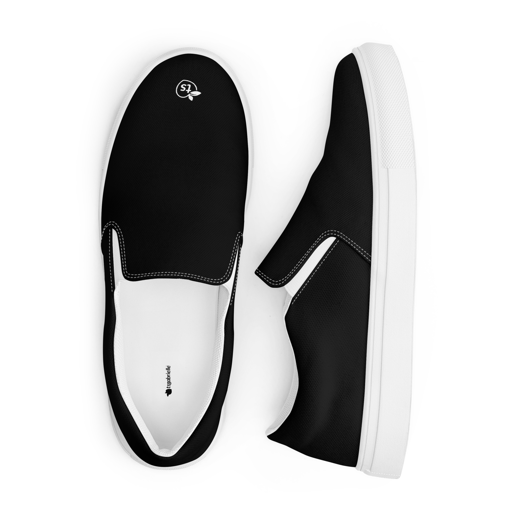 tsgabrielle® • Para Ele • Sapatos de Lona Deslizantes • Preto - View 11