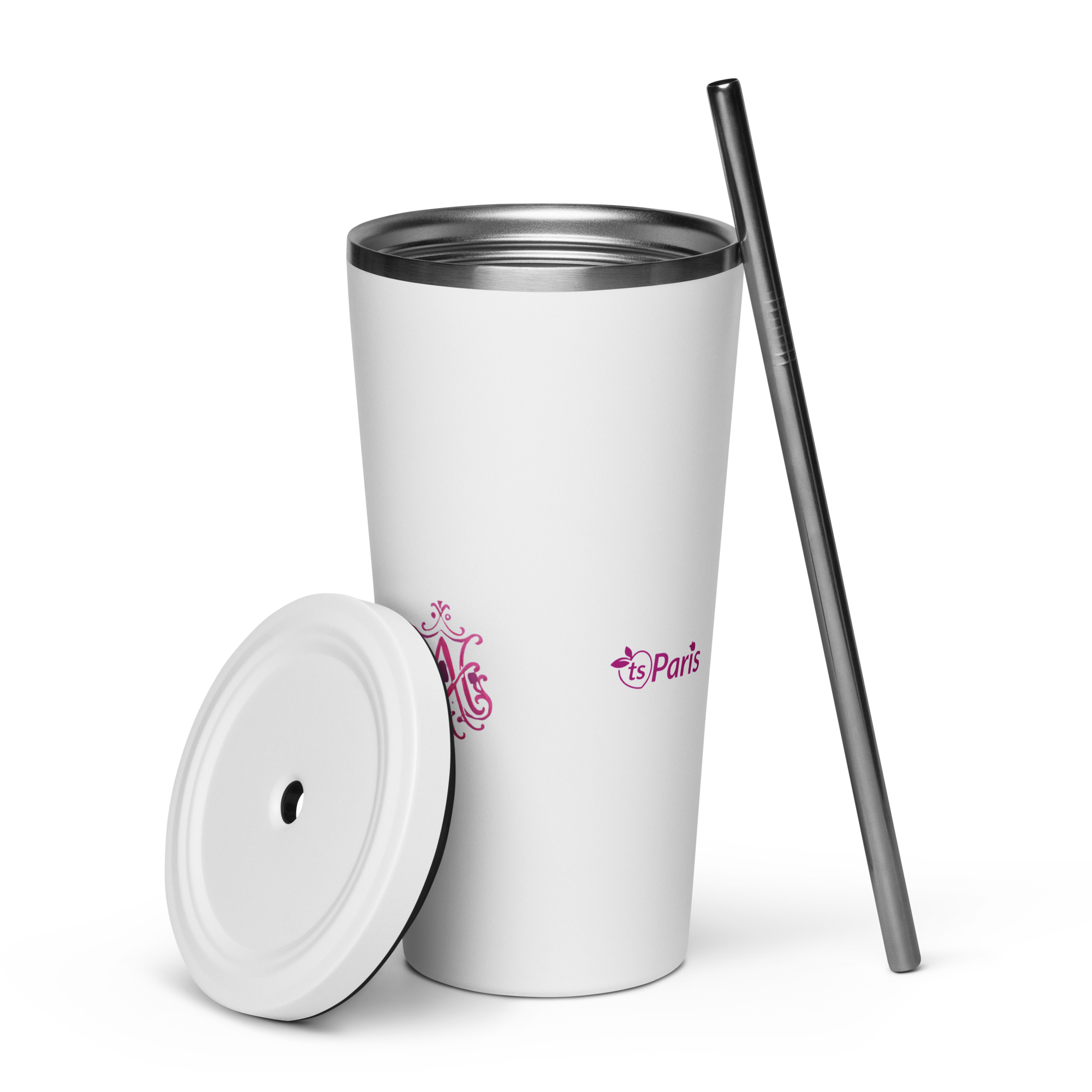 tsgabrielle® • Paris - Maria Antonieta • Tumbler • Aço Inoxidável • Branco • 20 oz - View 6