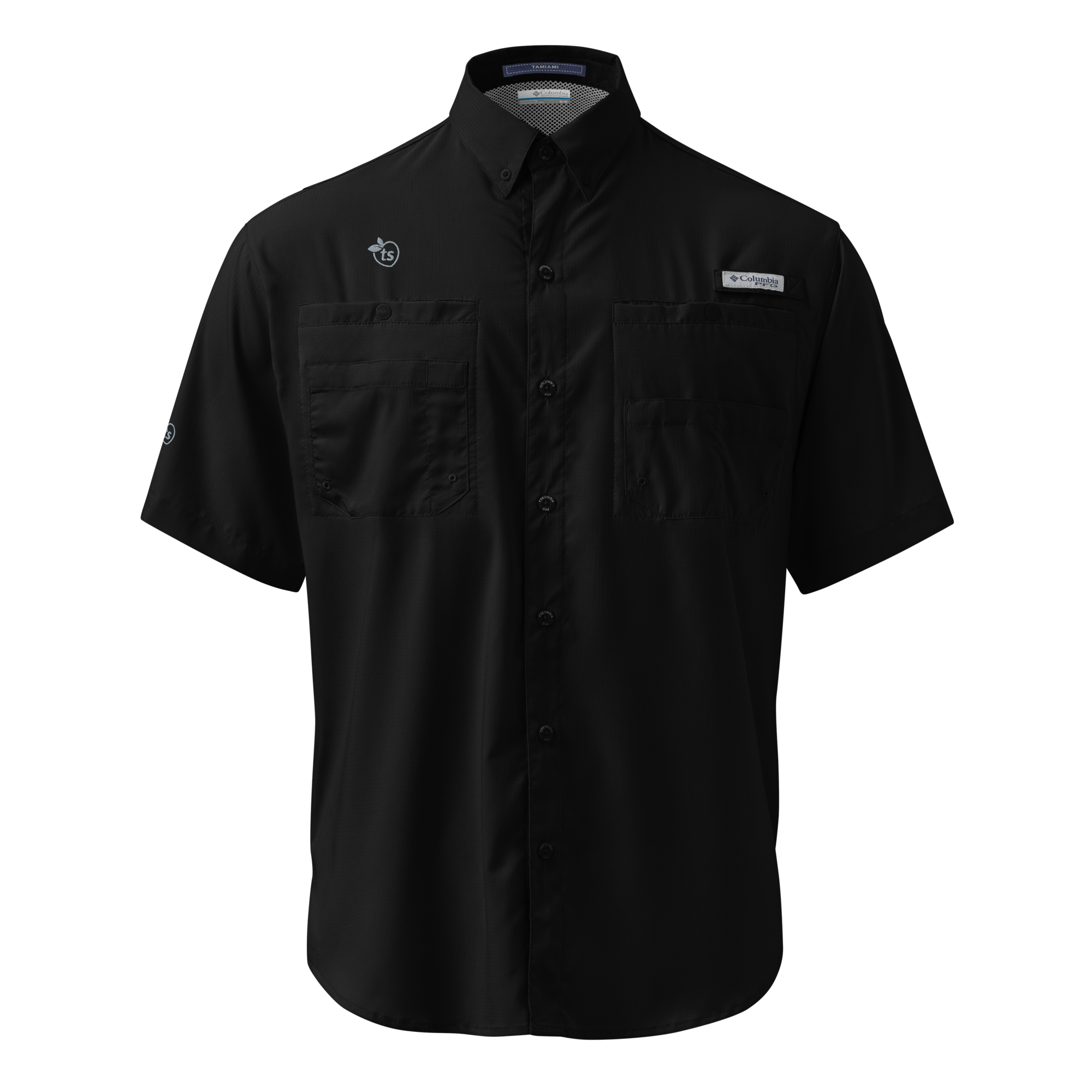 Columbia® by tsgabrielle® • Men's • Short Sleeve Button Shirt • Dark Colors