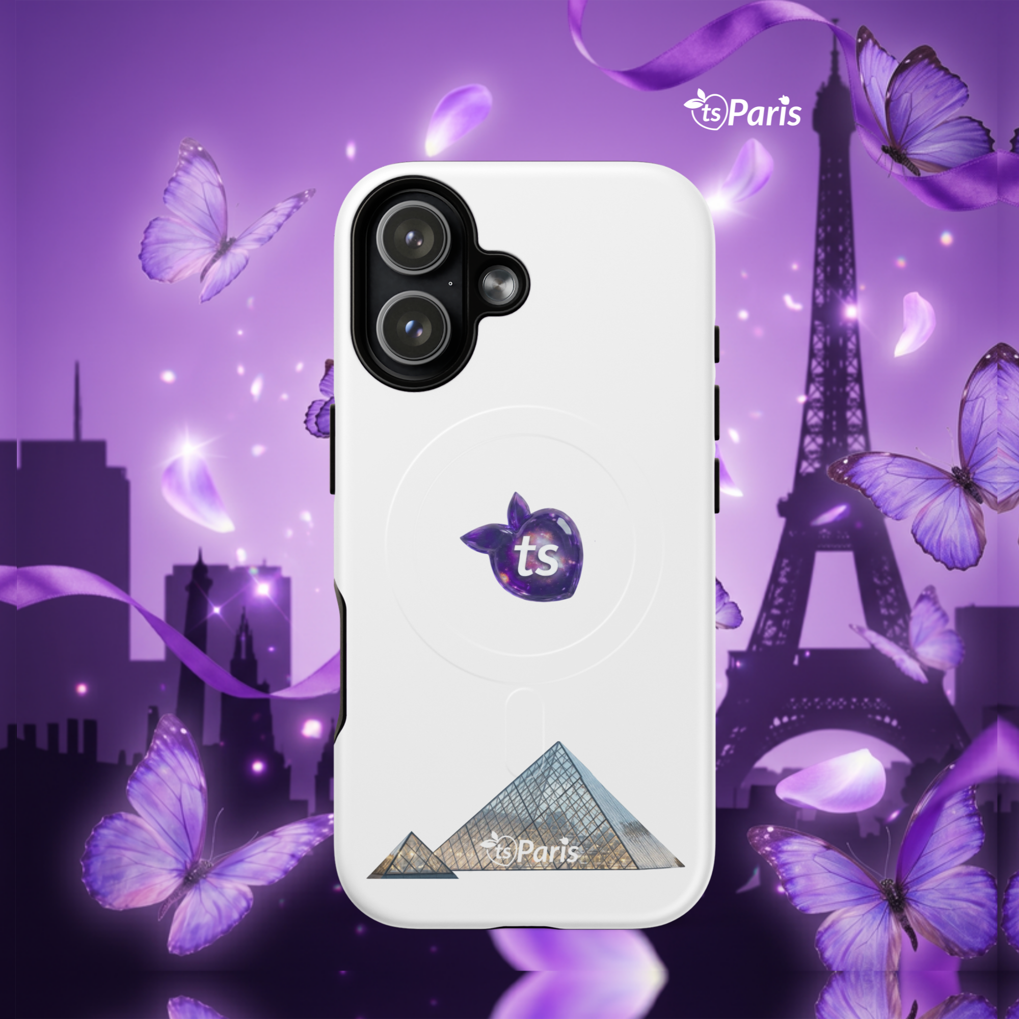 tsgabrielle® • Paris - The Louvre Pyramid • Capa resistente • MagSafe® • Compatible with iPhone® • Modelos recentes - View 2