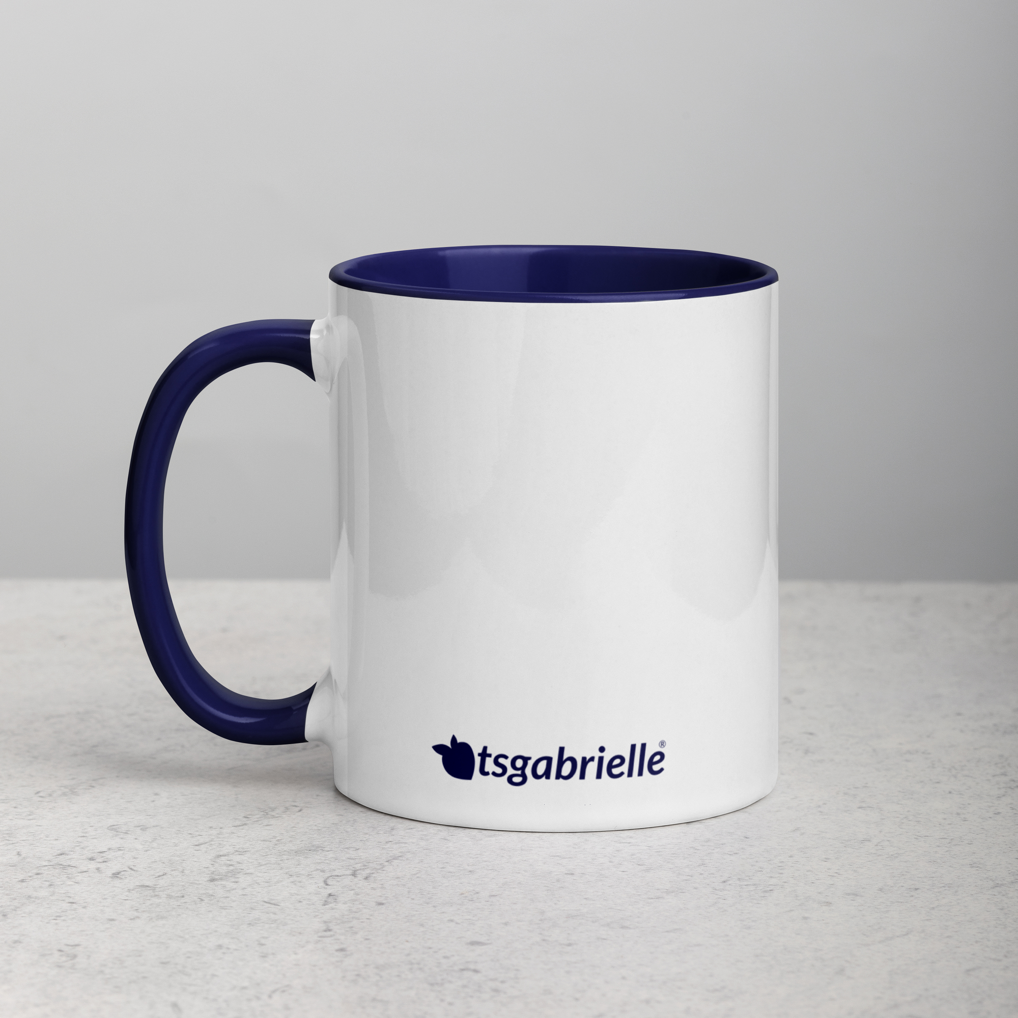 tsgabrielle® • caneca with Color Dark azul Inside • ceramica • 11 oz - View 4