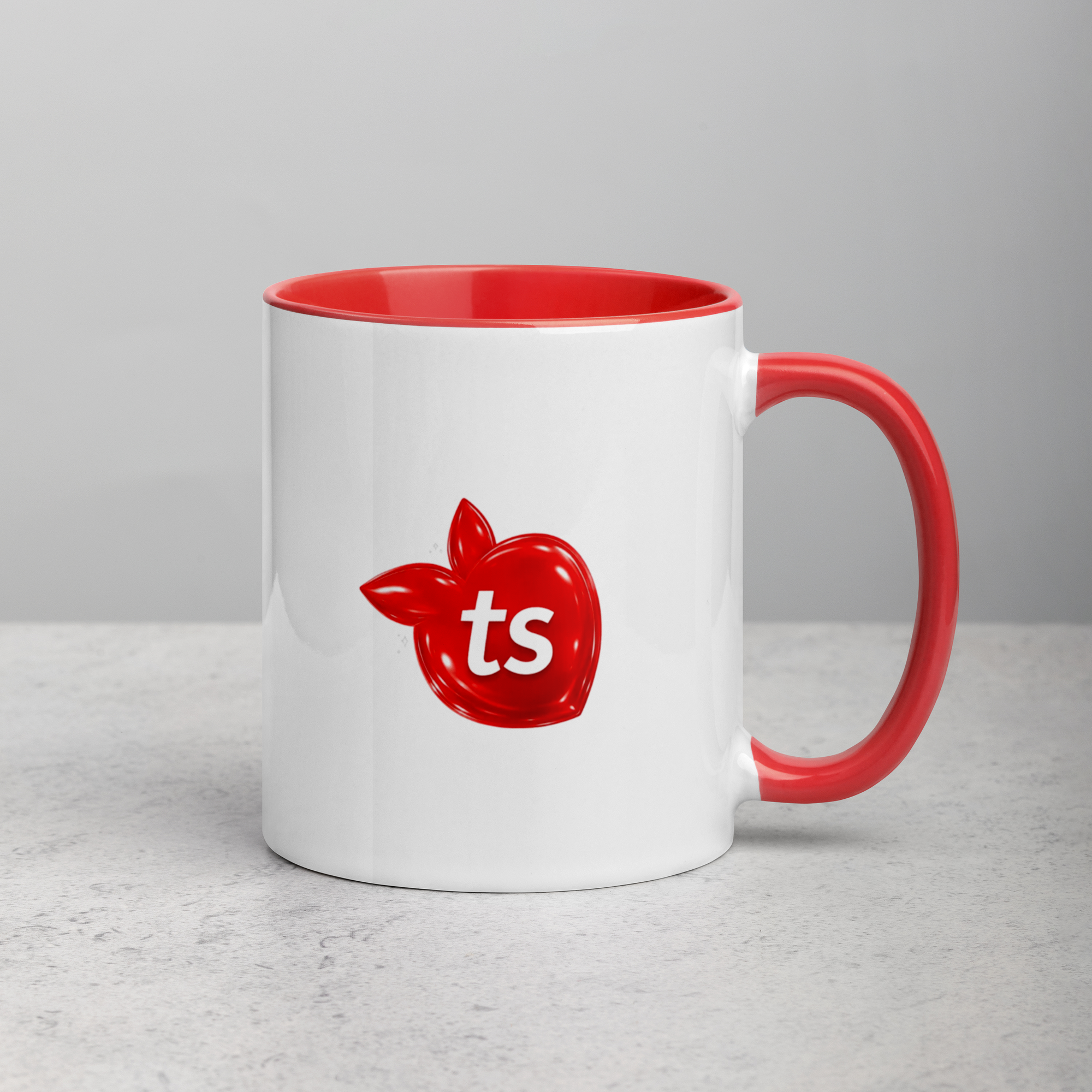 tsgabrielle® • caneca with Color vermelho Inside • ceramica • 2 Sizes - View 5