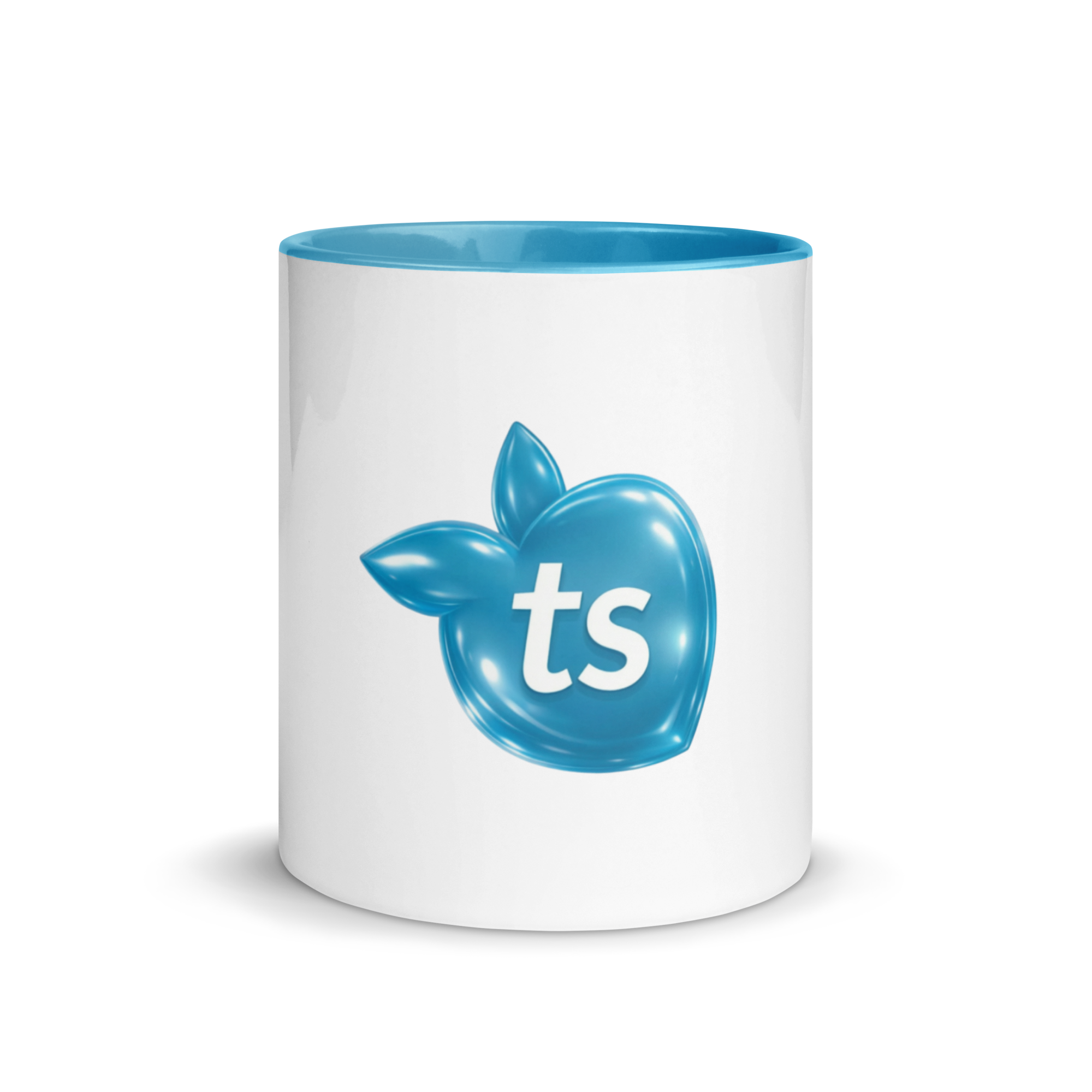 tsgabrielle® • Caneca com Interior Azul-Claro • Cerâmica • 2 Tamanhos