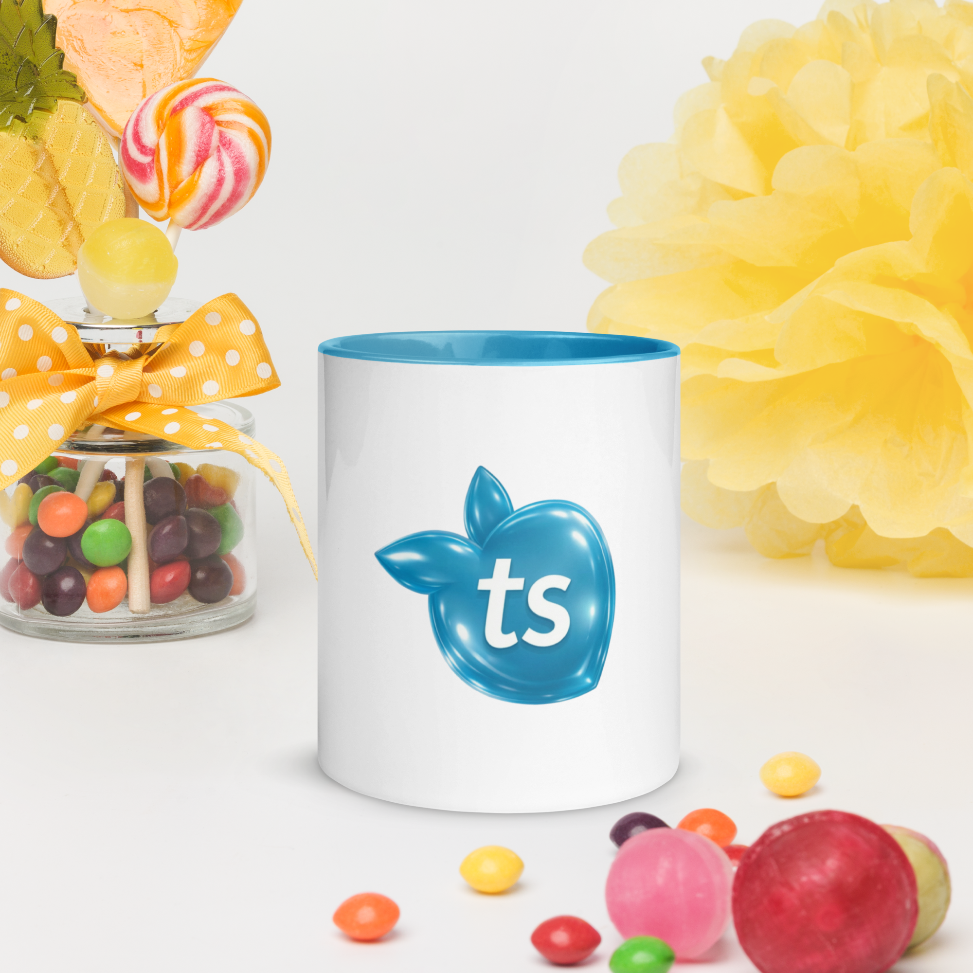 tsgabrielle® • Caneca com Interior Azul-Claro • Cerâmica • 2 Tamanhos - View 10