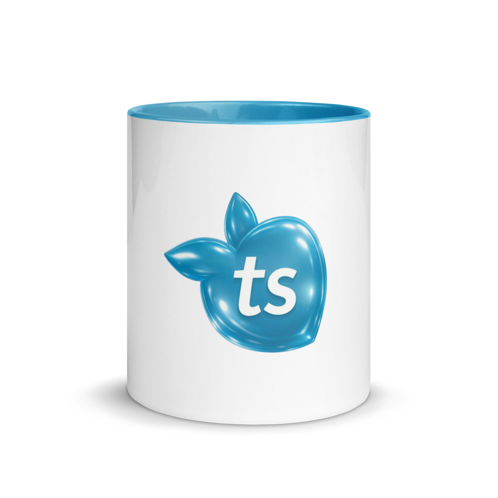 tsgabrielle® • Caneca com Interior Azul-Claro • Cerâmica • 2 Tamanhos