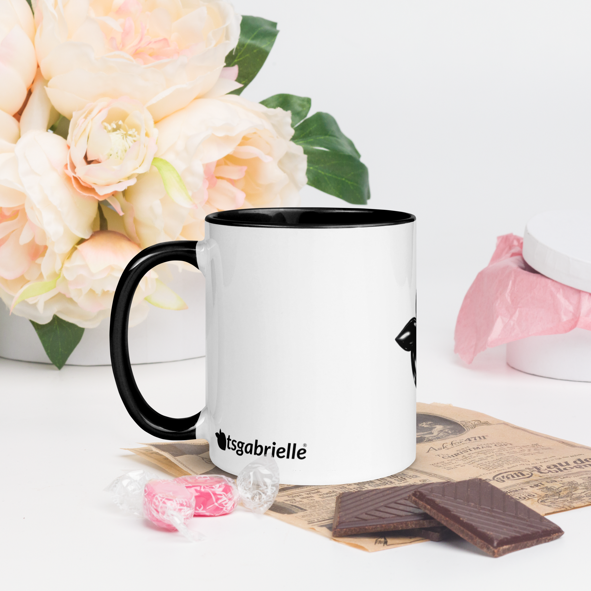 tsgabrielle® • Caneca com interior preto • Cerâmica • 2 tamanhos - View 13