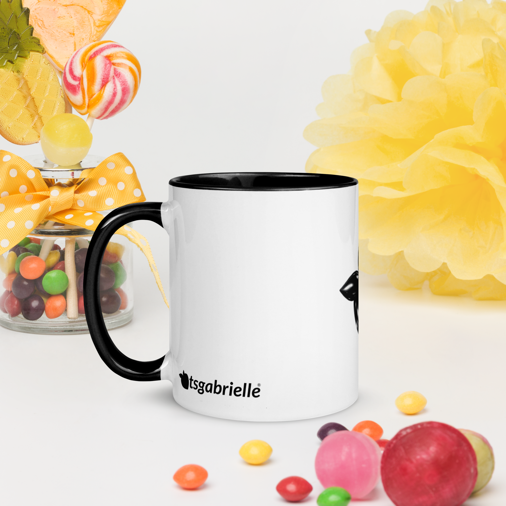 tsgabrielle® • Caneca com interior preto • Cerâmica • 2 tamanhos - View 14