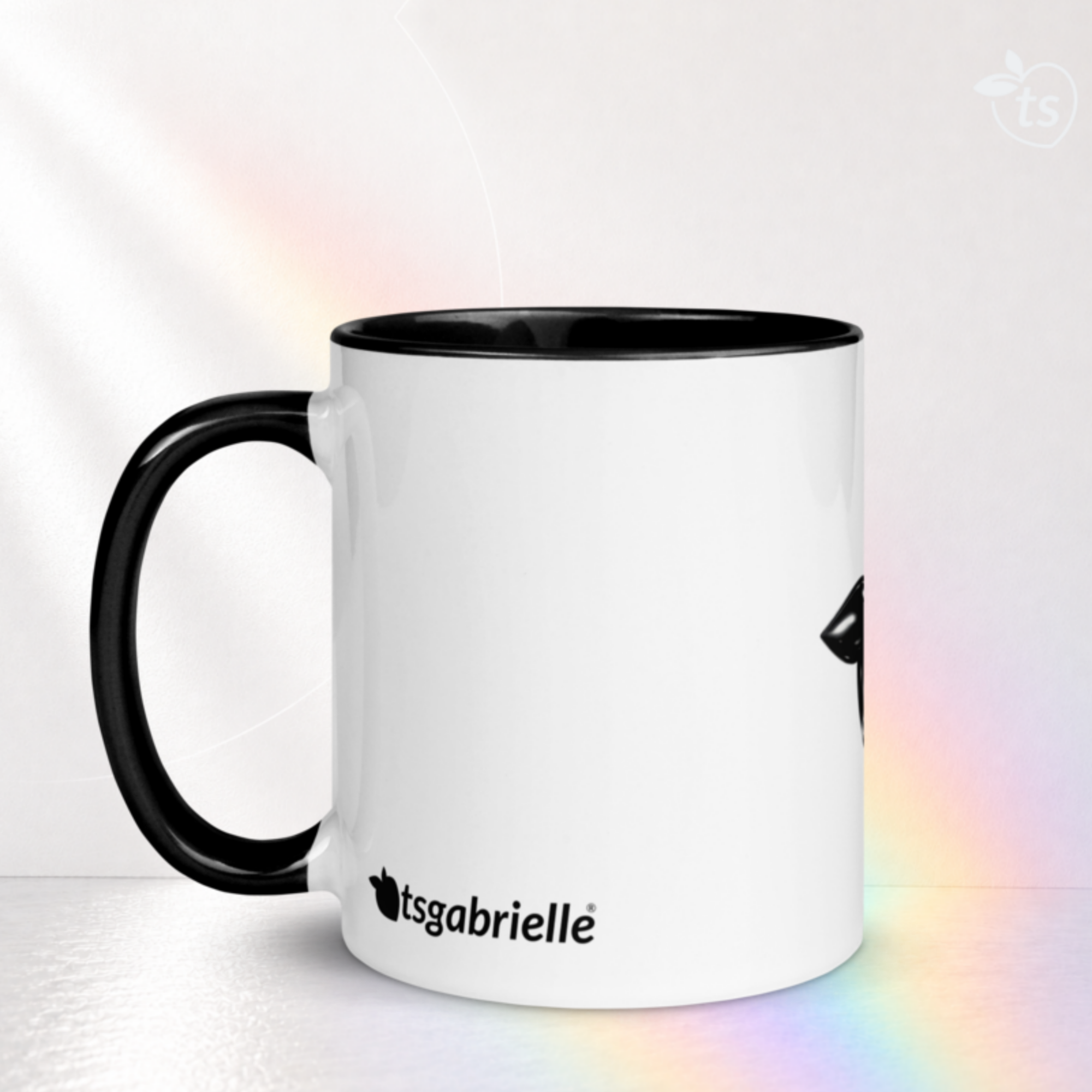 tsgabrielle® • Caneca com interior preto • Cerâmica • 2 tamanhos - View 17